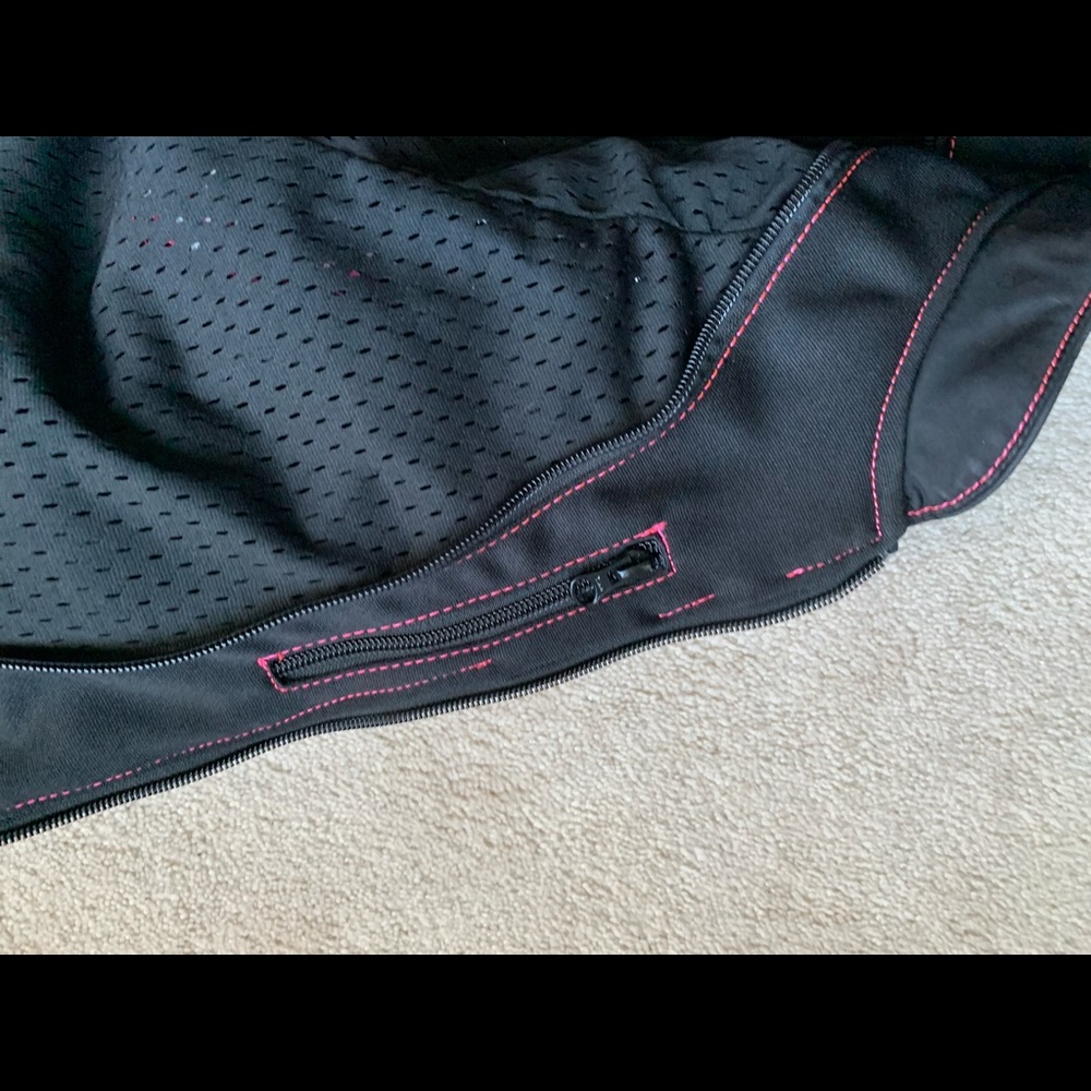 Icon motorcycle jacket with padding, size L, pink and black - Picture 11 of 16